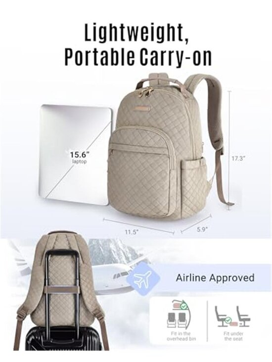 Womens Laptop Backpack Travel Backpack Carry On Work School Bookbag 15.6 main image 4